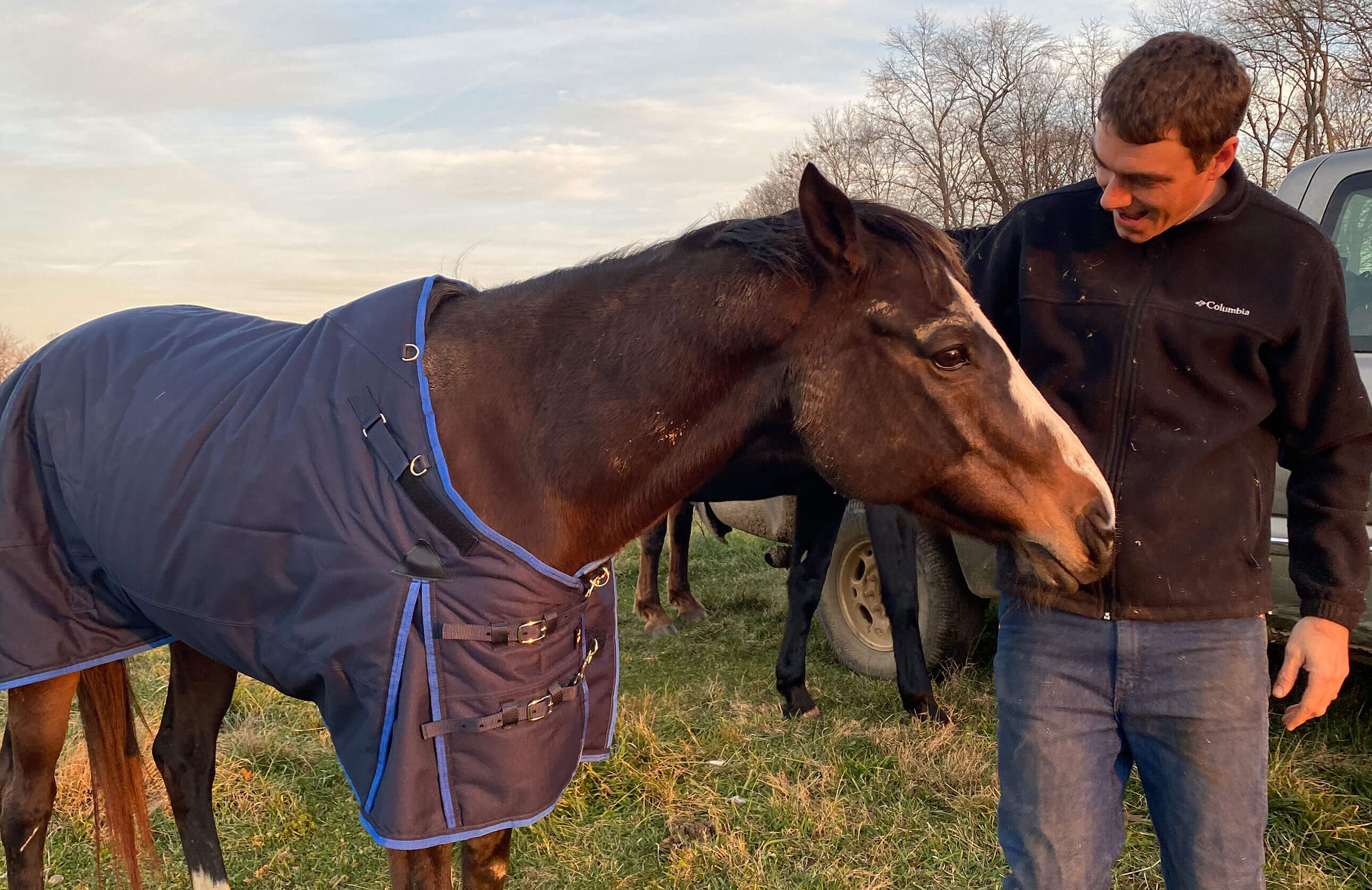 Josh and a horse